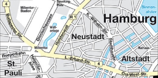 Stadtplan Hamburg