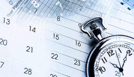Kalender und Uhr